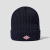 Accessories DANTON | Rib Knit Cap-7Gg 2×2Wool Rib #Dt-H0234 Blg Navy