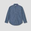 Clothing orSlow | Chambray Work Shirt-5Oz Original Chambray 01-8070-84 Light Blue