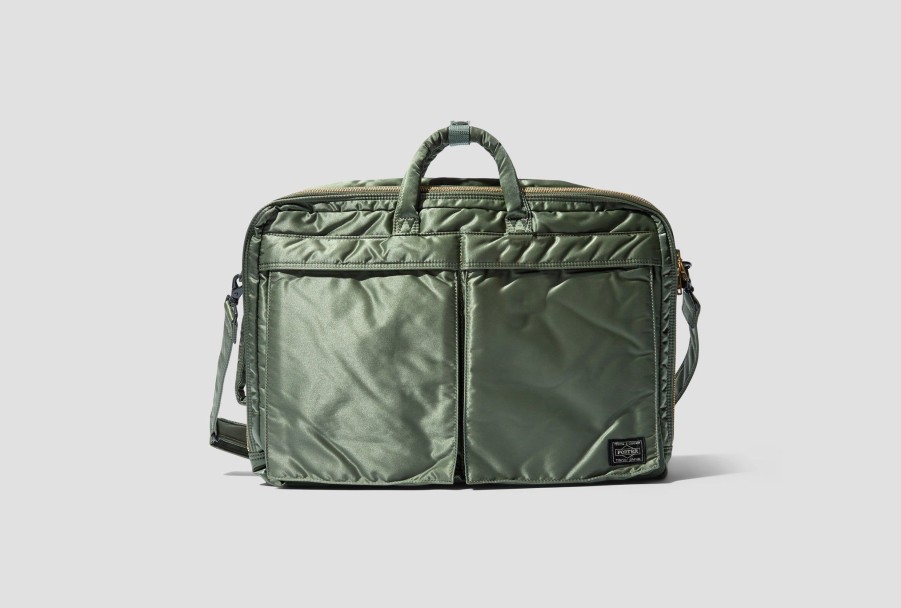 Accessories PORTER - YOSHIDA & Co. | Tanker-3Way Briefcase 622-67460 Green