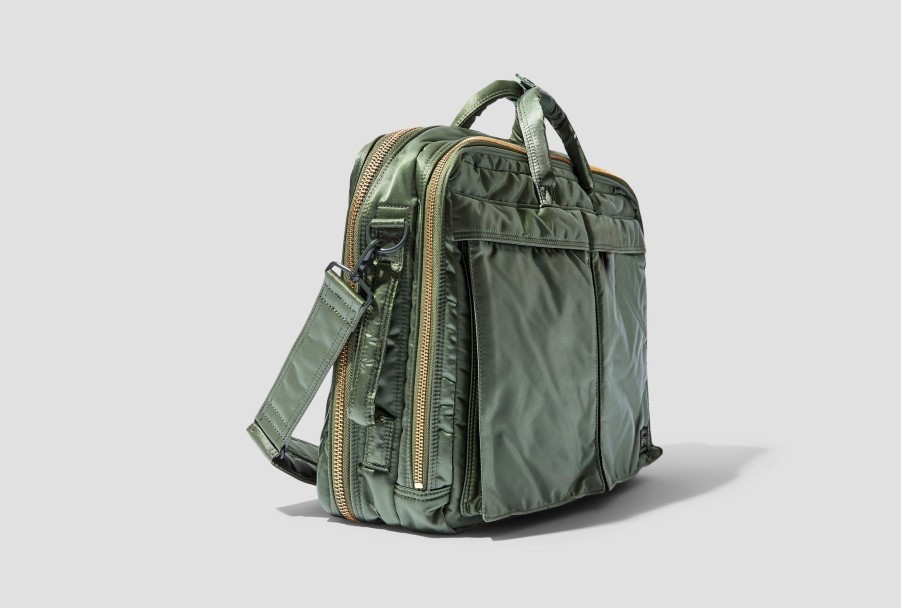 Accessories PORTER - YOSHIDA & Co. | Tanker-3Way Briefcase 622-67460 Green