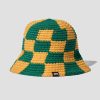 Accessories Stüssy | Checker Knit Bucket Hat 1321172 Green