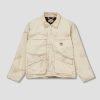 Clothing Stüssy | Distressed Canvas Shop Jacket 115726 Khaki