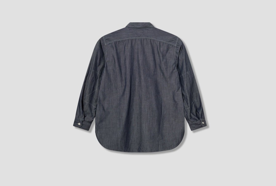 Clothing ENGINEERED GARMENTS | Work Shirt-Blue Cotton Chambray Nl074/23F1A007