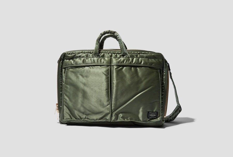 Accessories PORTER - YOSHIDA & Co. | Tanker-2Way Briefcase 622-77544 Green