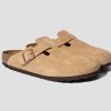 Shoes BIRKENSTOCK | Boston-Suede Leather/Latte Cream-Narrow 1026164 Beige