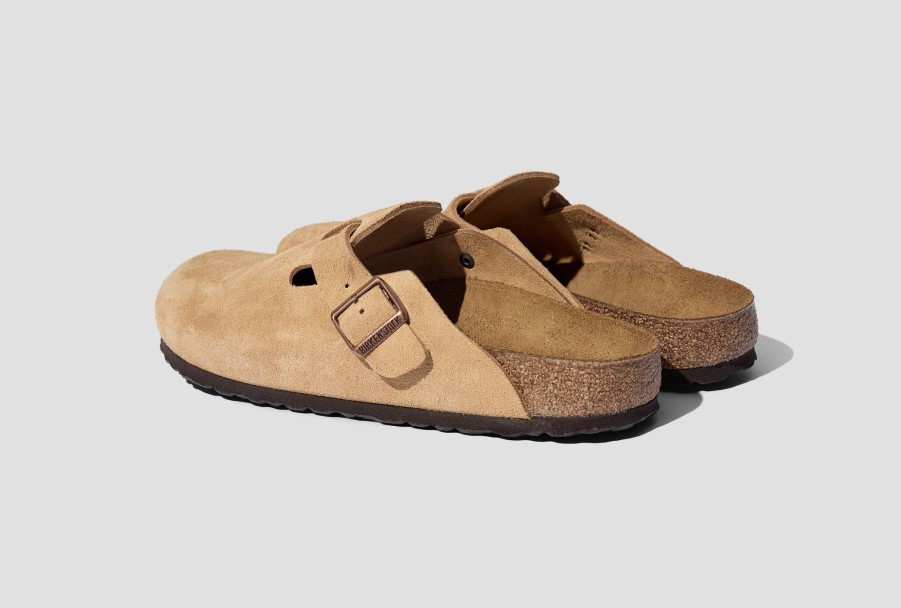 Shoes BIRKENSTOCK | Boston-Suede Leather/Latte Cream-Narrow 1026164 Beige