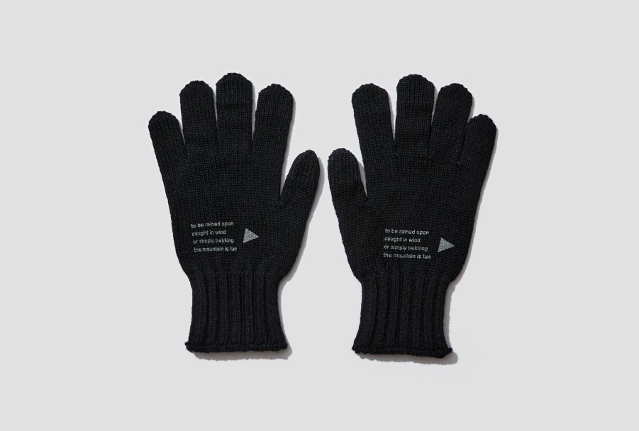 Accessories and wander | Wool Knit Glove 5743987019 Black