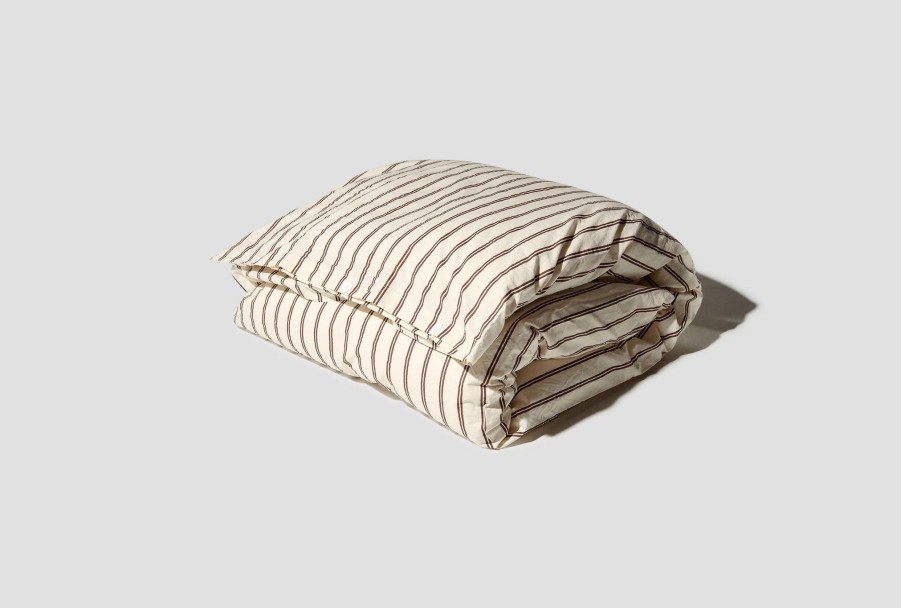 Lifestyle TEKLA | Single Duvet Cover-Organic Cotton Percale 140X200 Brown