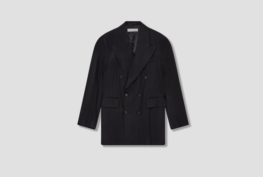 Clothing OUR LEGACY | Sharp Db Blazer-Black Experienced Viscose M4220Sbf