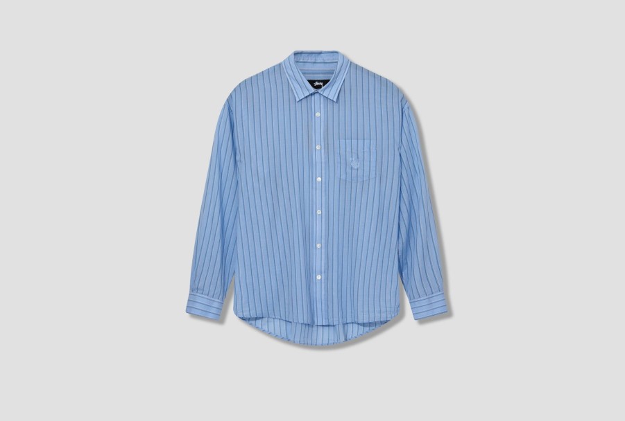 Clothing Stüssy | Light Weight Classic Shirt 1110289 Blue