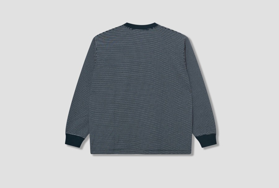 Clothing DANTON | Stripe Long Sleeve T-Shirt-T/C Open End Jersey #Dt-C0200 Tcb Green