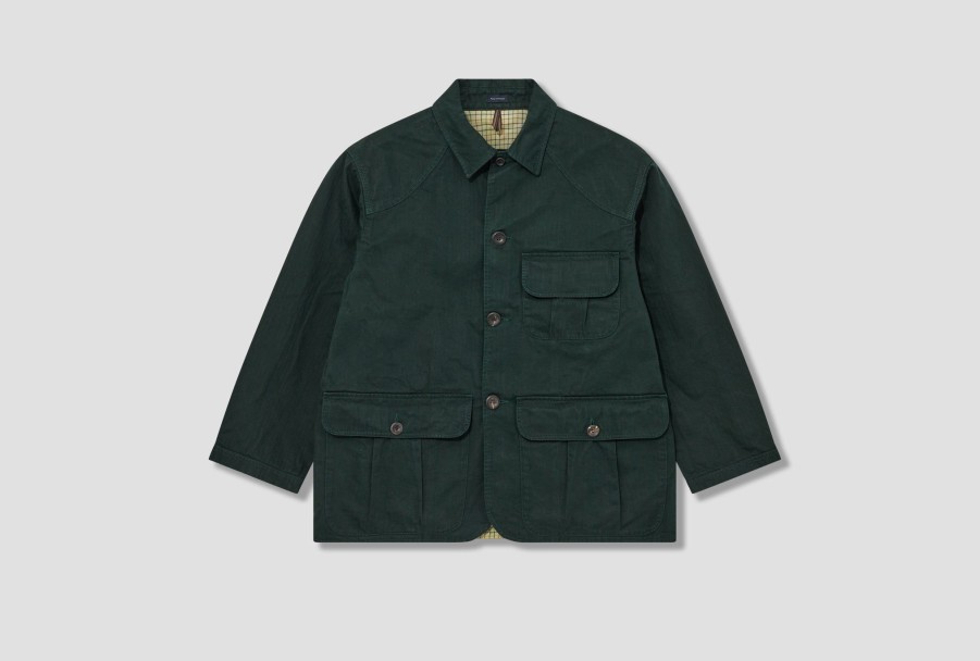 Clothing Drake’s | Waxed Chasseur Dr2A1O 23528-01 Green