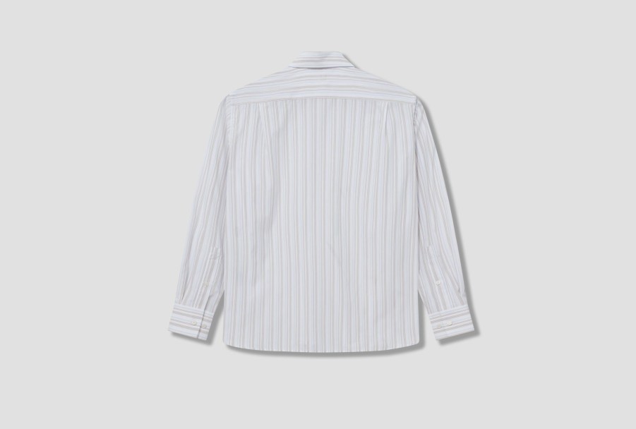 Clothing Acne Studios | Face-Sarnno Striped Shirting Cb0061 White