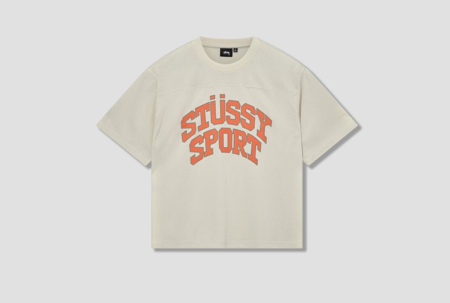 Clothing Stüssy | Sport Mesh Football Jersey 1140338 Off White