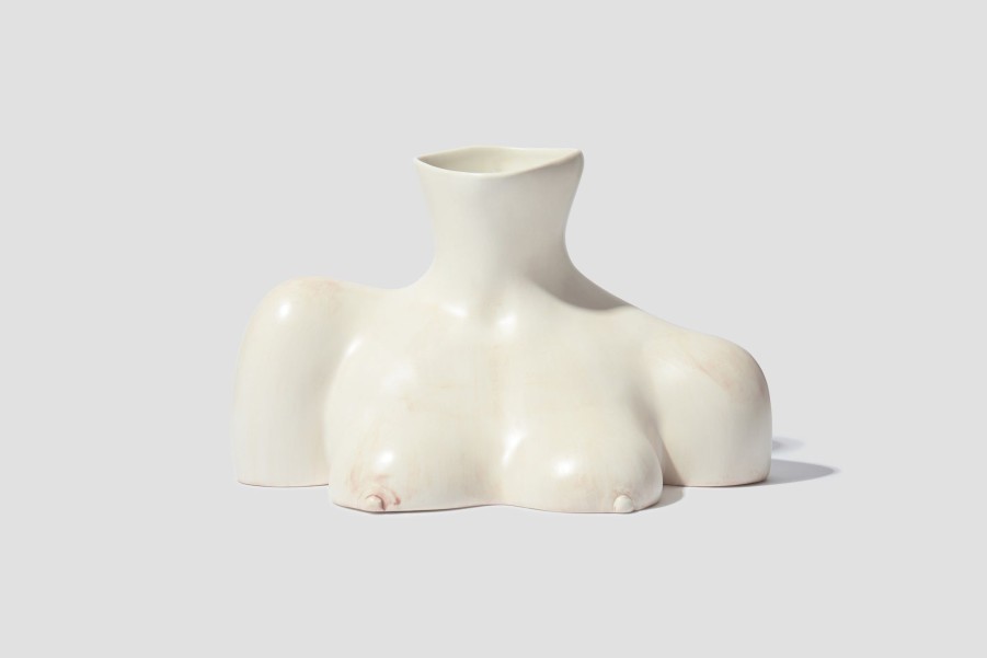 Lifestyle ANISSA KERMICHE | Breast Friend Vase Marble V0004_Ma_Ma Off White