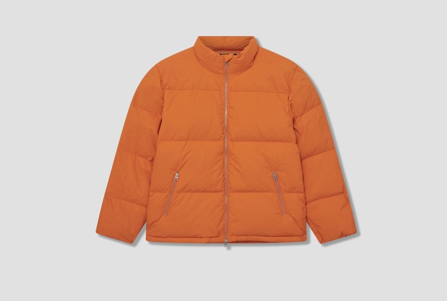 Clothing Stüssy | Nylon Down Puffer 115711 Orange