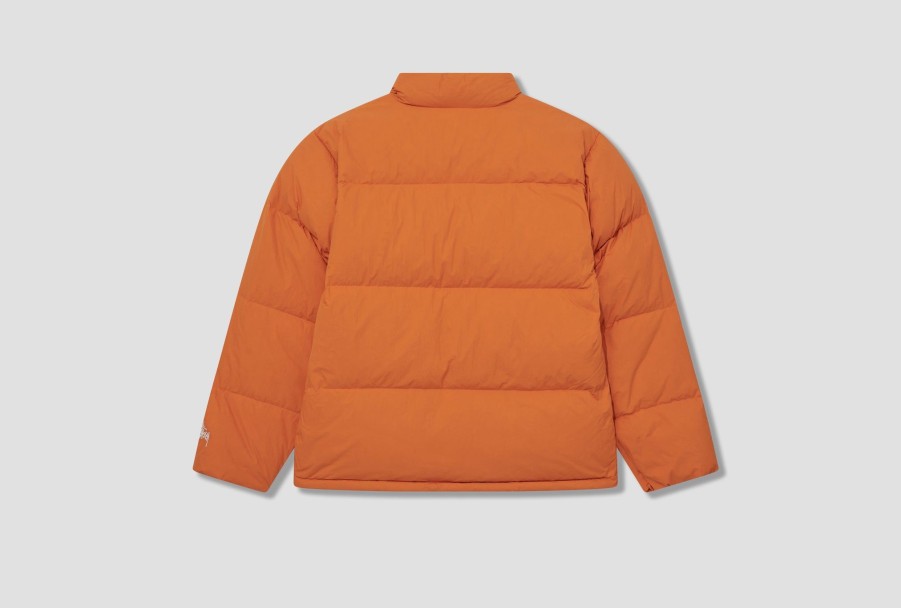 Clothing Stüssy | Nylon Down Puffer 115711 Orange