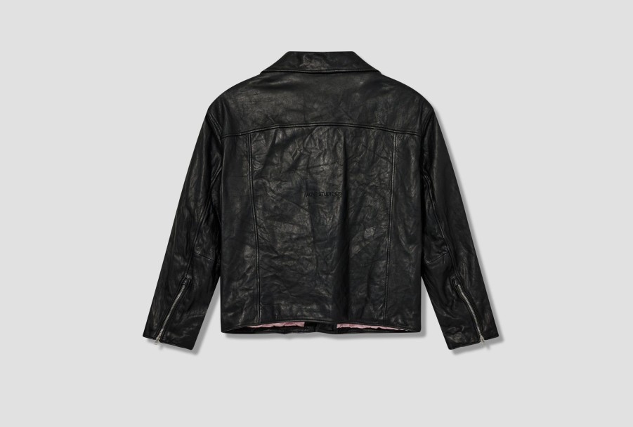 Clothing Acne Studios | Leather Outerwear Jacket B70121 Black