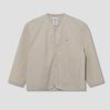 Clothing DANTON | Shirt Cardigan-Polyester Double Cloth #Dt-A0310 Pwc Beige