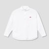 Clothing DANTON | Round Collar P.O Shirt L/S #Jd-3568 Yox White