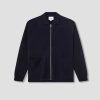 Clothing NORSE PROJECTS | Bjarne Milano Full Zip Jacket N45-0585 Navy