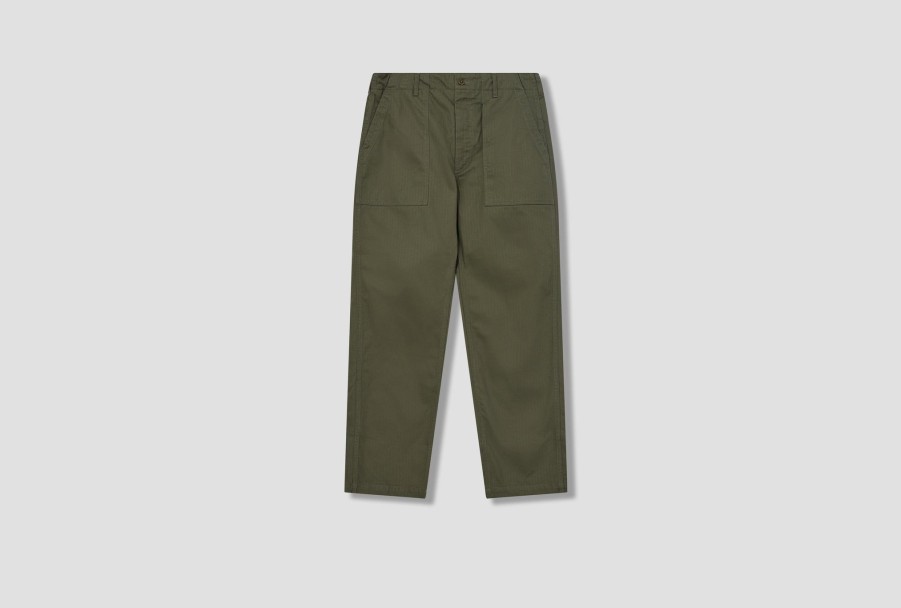 Clothing ENGINEERED GARMENTS | Fatigue Pant-Olive Cotton Herringbone Twill Ct068/23F1F004