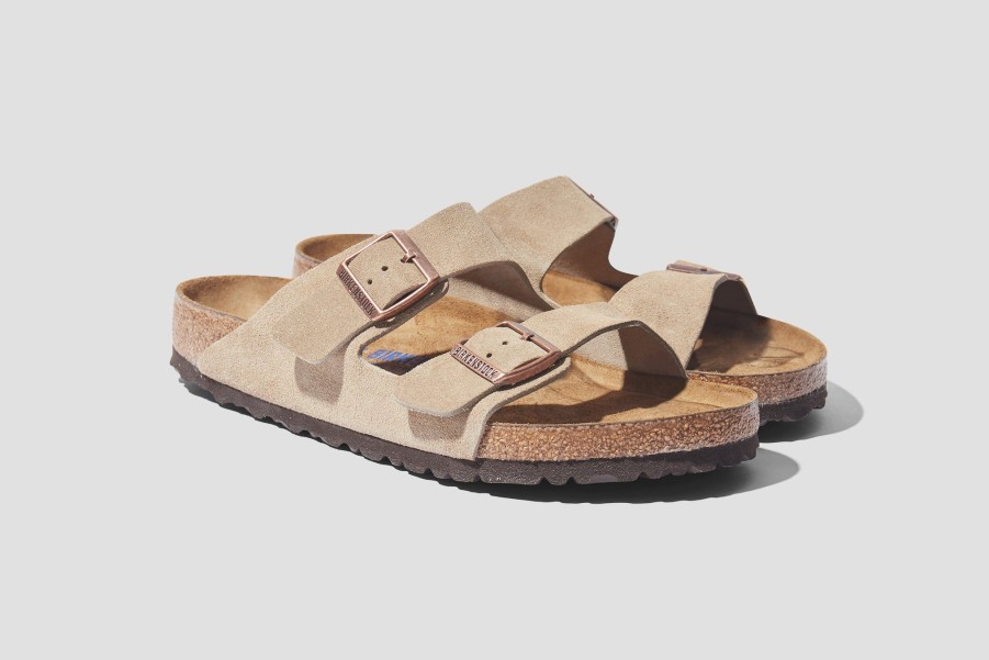 Shoes BIRKENSTOCK | Arizona Soft Footbed-Suede Leather/Taupe-Regular 0951301 Grey