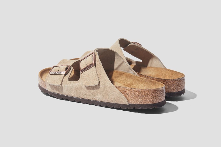 Shoes BIRKENSTOCK | Arizona Soft Footbed-Suede Leather/Taupe-Regular 0951301 Grey