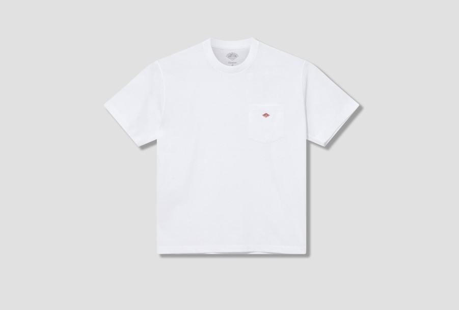 Clothing DANTON | Pocket T-Shirt #Dt-C0198 Tcb White