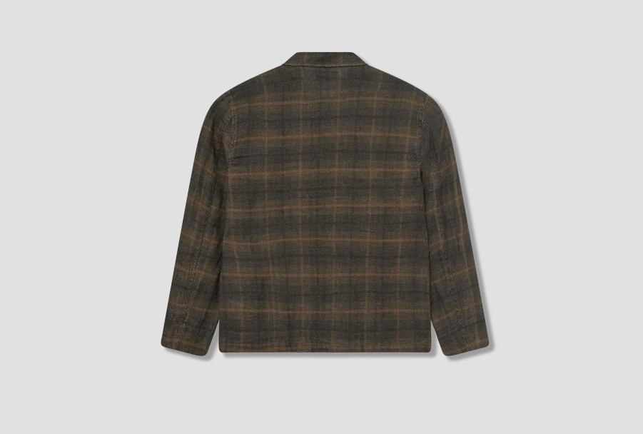 Clothing OUR LEGACY | Box Shirt-Mirage Wax Check M4232Amw Green