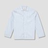 Clothing TEKLA | Unisex Sleepwear Long Sleeve Shirt – Poplin White