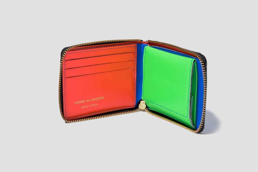 Accessories COMME des GARÇONS WALLET | Comme Des Garcons Super Fluo Sa7100Sf Blue