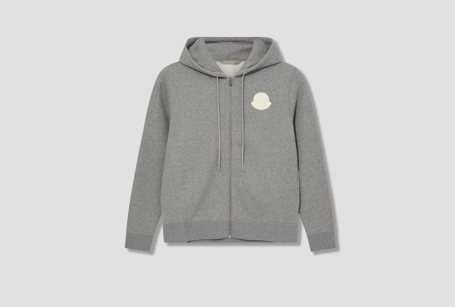 Clothing MONCLER | Archivio Creativo-Zip Up Cardigan I2 091 8G000 81 809Kx Grey