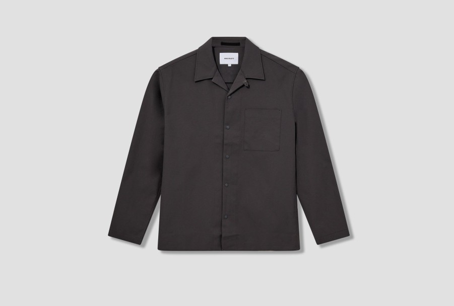 Clothing NORSE PROJECTS | Carsten Solotex Twill Shirt Ls N40-0789 Grey