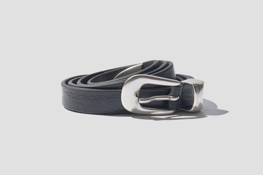 Accessories OUR LEGACY | Belt 2 Cm-Black Leather A2208Bbla