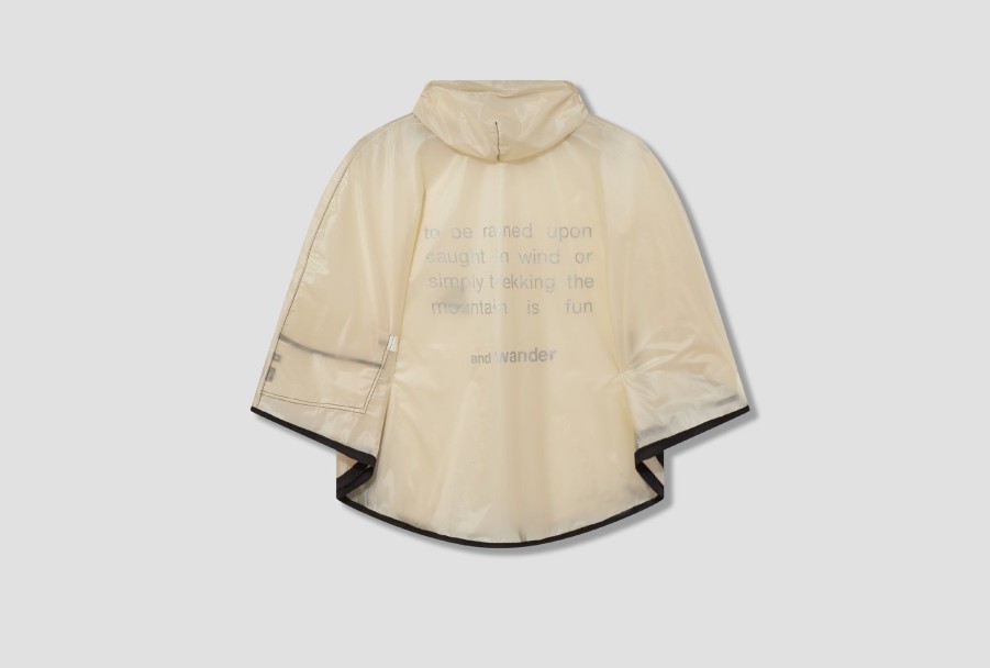 Clothing and wander | Sil Poncho 5743911208 Off White