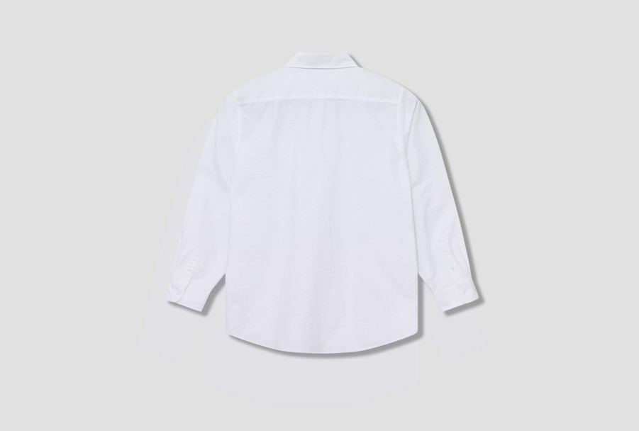 Clothing Palmes | Deuce Oxford Shirt 00930088 White