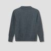 Clothing ANDERSEN-ANDERSEN | Navy Crewneck-G5/Indigo Dyed Yarn Light Blue