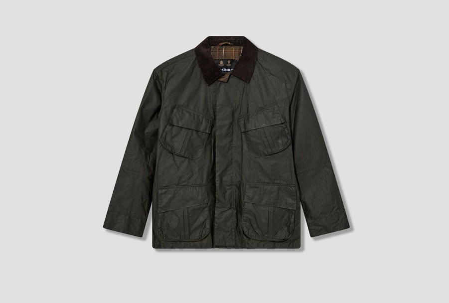 Clothing Barbour | Heritage +-4-Pocket Wax Utility Jacket Mwx2249 Olive