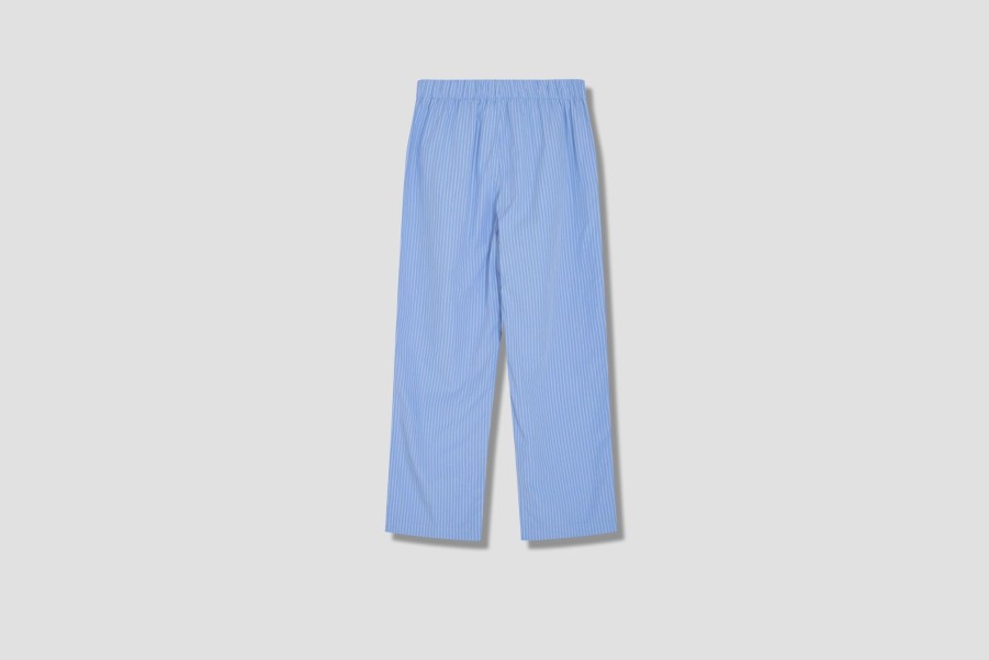 Clothing TEKLA | Unisex Sleepwear Pants – Poplin Light Blue