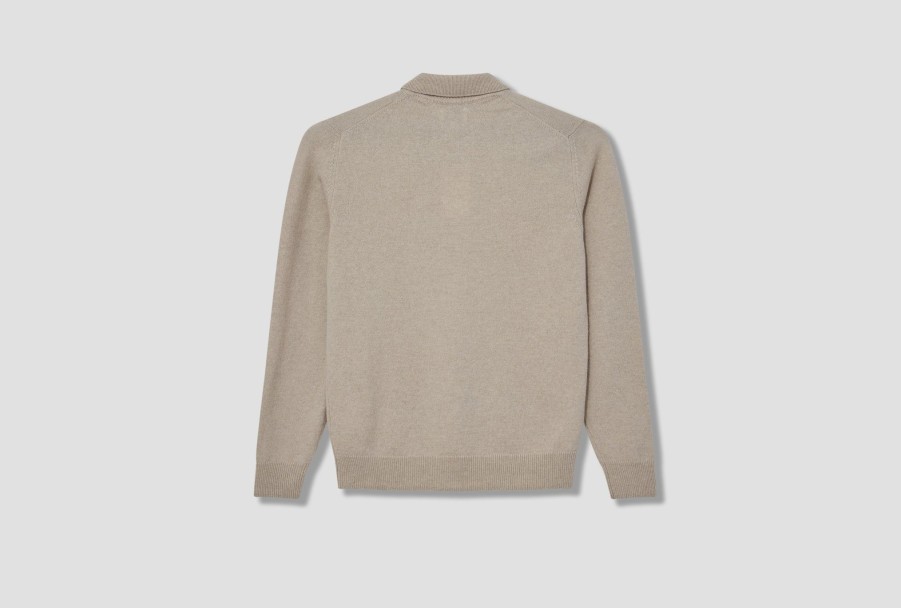 Clothing NORSE PROJECTS | Marco Merino Lambswool Polo N45-0536 Beige