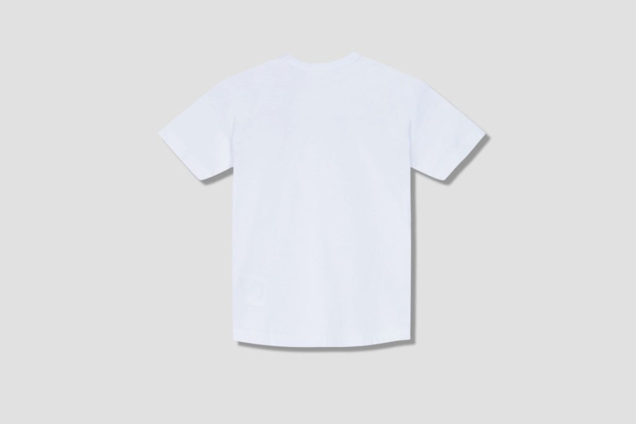 Clothing COMME des GARÇONS PLAY | Play Comme Des Garcons Mens T-Shirt Black Heart P1T064 White