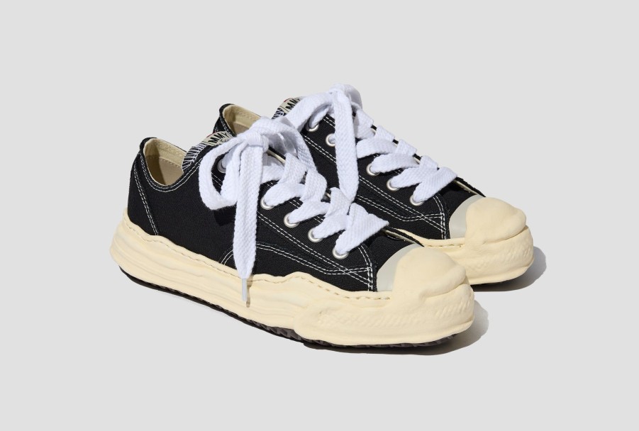 Shoes Maison MIHARA YASUHIRO | Hank Low-Original Vintage Color Sole Canvas Low-Top Sneaker A09Fw734 Black