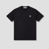 Clothing STONE ISLAND | Organic Cotton Jersey Garment Dyed 'Fissato' Effect 801523757 Black