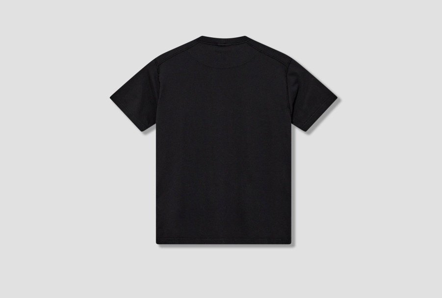 Clothing STONE ISLAND | Organic Cotton Jersey Garment Dyed 'Fissato' Effect 801523757 Black