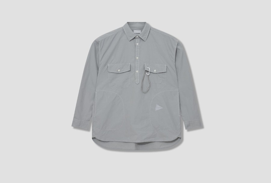 Clothing and wander | Cordura Typewriter Ls Over Shirt 5743283076 Light Grey