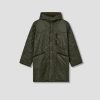 Clothing Barbour | Heritage +-Overnight Polar Quilted Parka Jacket Mqu1739 Olive