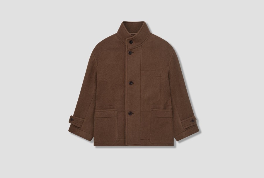 Clothing LEMAIRE | Boxy Duffle Coat-Wool Duffle Co1038 Lf1136 Olive