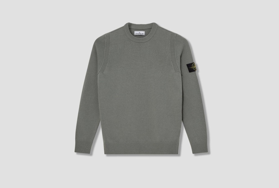 Clothing STONE ISLAND | Lambswool 7915508A3 Green