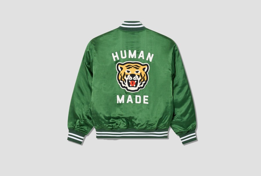 Clothing HUMAN MADE | Stadium Jacket Hm25Jk010 Green